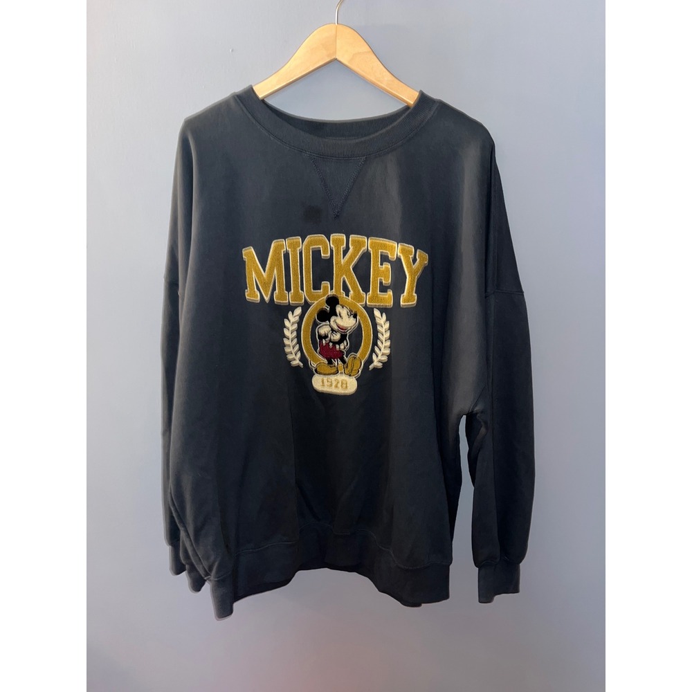Disney Mickey Mouse 1928 Embroidered Graphic Crewneck Sweatshirt - Womens XL